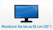 Monitore Sie bis zu 50 cm(20'')